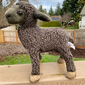 HANSA 1999 Black Sheep Posable Lamb Plush - 11”